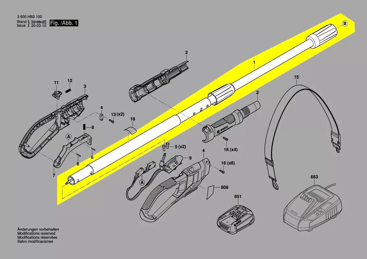 barre télescopique réf. F 016 F05 187 Bosch